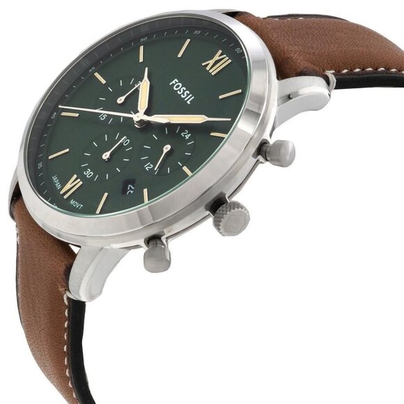 NWT Authentic Fossil Neutra Chronograph Quartz Green Dial Men's Watch - Picture 2 of 3
